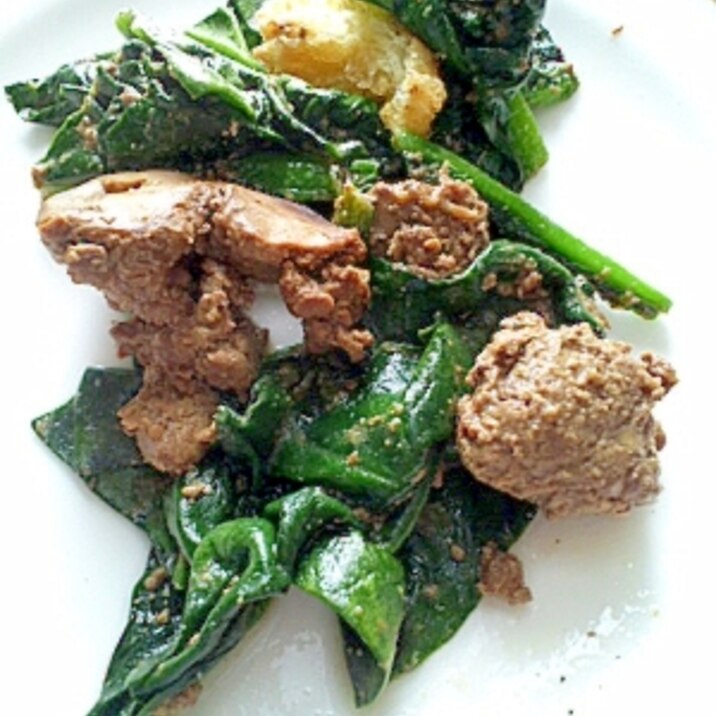 ヘルシー★豚レバー&小松菜の炒め物